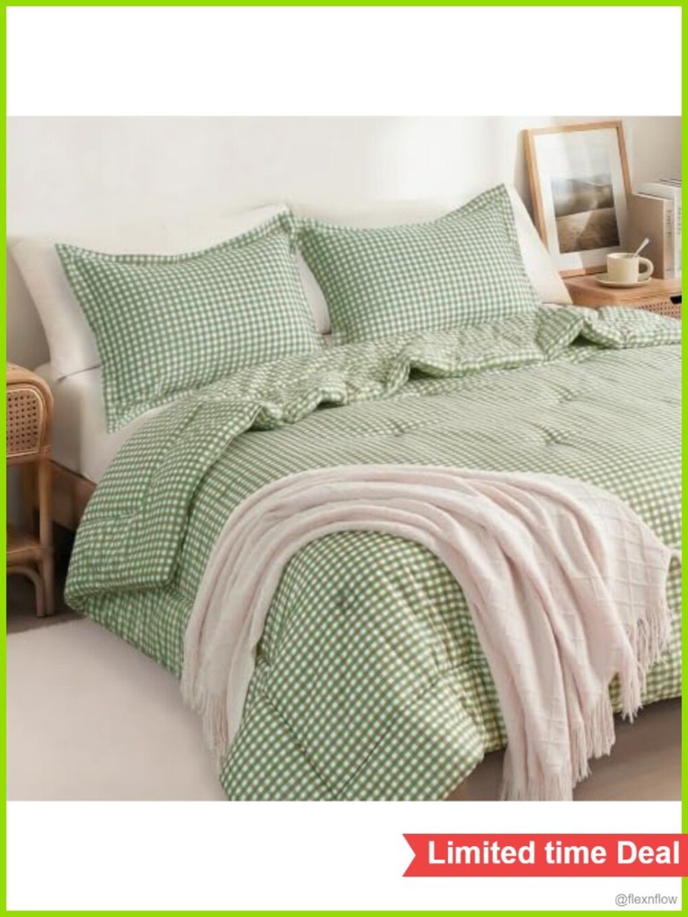 Ultra-Soft Brushed Microfiber Comforter Set 3-Piece Full with Pillow Shams
